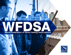 WFDSA 2014 Annual Report - World Federation of Direct Selling