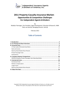 2011 Property-Casualty Insurance Market