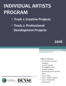 individual artists program