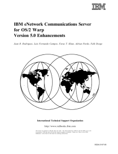 IBM eNetwork Communications Server for OS/2 Warp Version 5.0