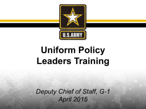 Uniform Policy Leaders Training - ROTC | Illinois State University