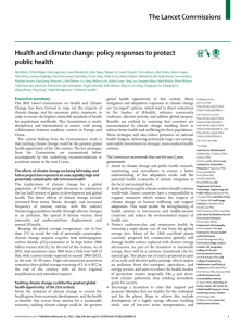 Health and climate change - Office of the High Commissioner on