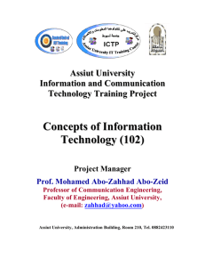 Concepts of Information Technology (102)