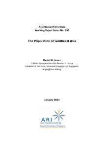 The Population of Southeast Asia - Nus ari