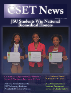 JSU Students Win National Biomedical Honors JSU Students Win