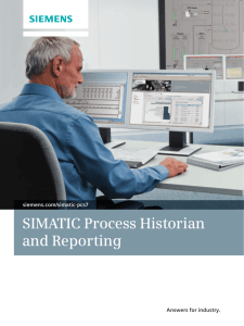 SIMATIC Process Historian and Reporting