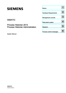 SIMATIC Process Historian 2013