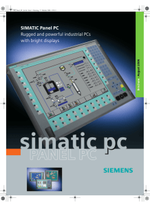 SIMATIC Panel PC - Rugged and powerful industrial PCs with bright