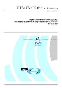 TS 102 611 - V1.1.1