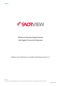 Digital Terrestrial TV Receiver Specification