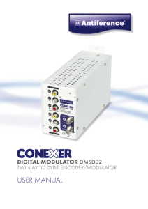 1.DMSD02 MODULATOR USER GUIDE