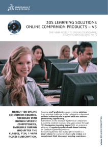3ds learning solutions online companion products