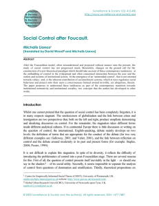 Social Control after Foucault.