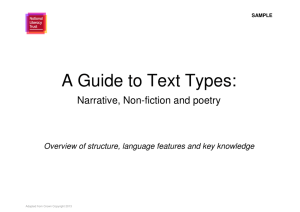 A Guide to Text Types - National Literacy Trust