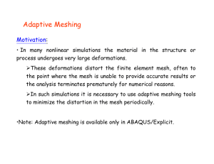 Adaptive Meshing