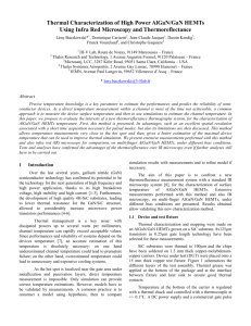 Thermal Characterization of High Power AlGaN/GaN HEMTs Using