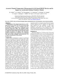 Accurate Channel Temperature Measurement in GaN