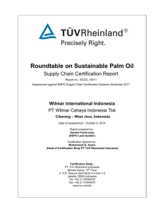 Roundtable on Sustainable Palm Oil