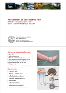 Assesment of neuropathic pain