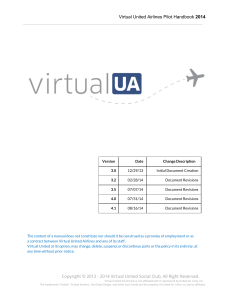 Virtual United Airlines Pilot Handbook 2014