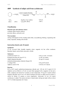 4009 Synthesis of adipic acid from cyclohexene