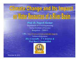 Dr. D Nagesh Kumar Climate Change and Its Impact on