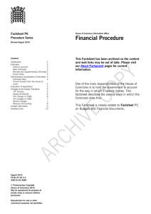 Financial Procedure