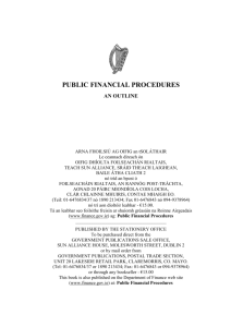 Public Financial Procedures Booklet