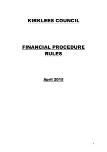 financial procedure rules