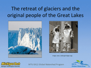 The retreat of glaciers and the original people of