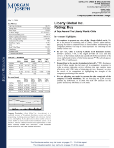 Liberty Global Inc. Rating: Buy