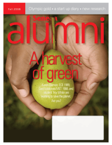 Seneca Alumni Green Issue - helena moncrieff communications