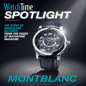 spotlight the story of montblanc watches, from the pages of