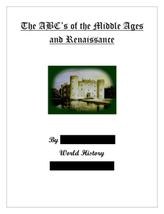 The ABC's of the Middle Ages and Renaissance