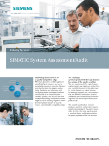 SIMATIC System Assessment/Audit