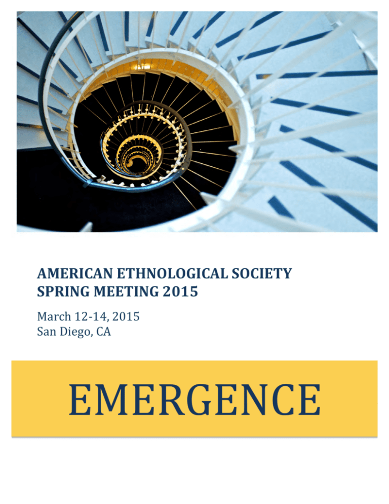 AES 2015 Spring Conference American Ethnological Society