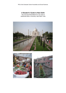 A Student's Guide to New Delhi