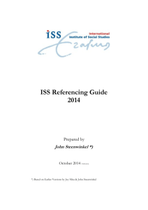 ISS Referencing Guide October 2014