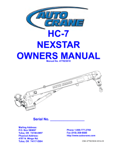 hc-7 nexstar owners manual