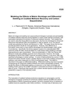 Modeling the Effects of Matrix Shrinkage and Differential Swelling on