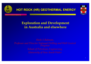 Hot rock (HR) geothermal energy
