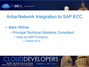 Ariba Network Integration to SAP ECC