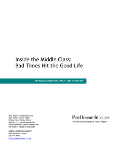 Inside the Middle Class: Bad Times Hit the Good Life