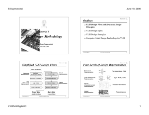 VLSI Design Methodology - IC Design & Application Research Lab.