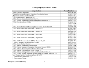 Emergency Operations Centers