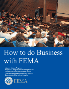 How to do Business with FEMA - Angelina College Procurement