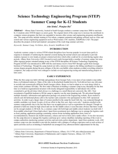 Science Technology Engineering Program (STEP) - ASEE