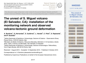 The unrest of S. Miguel volcano (El Salvador, CA)