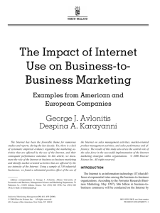 The Impact of Internet Use on Business-to