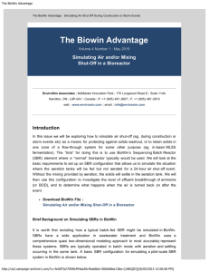 The BioWin Advantage - EnviroSim Associates Ltd.